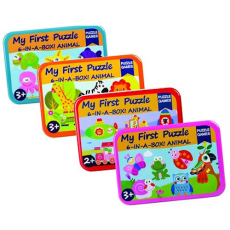 Wooden Puzzle in Tin - 6 Piece